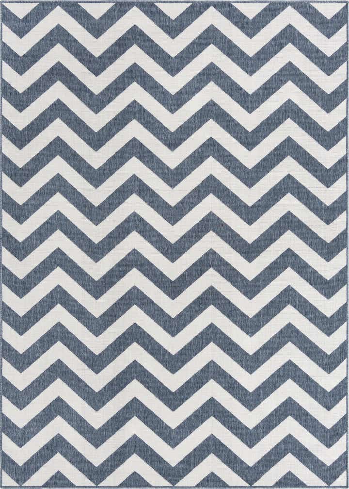 7' 10 x 7' 10 Easy-Clean Coastal Indoor / Outdoor Square Rug