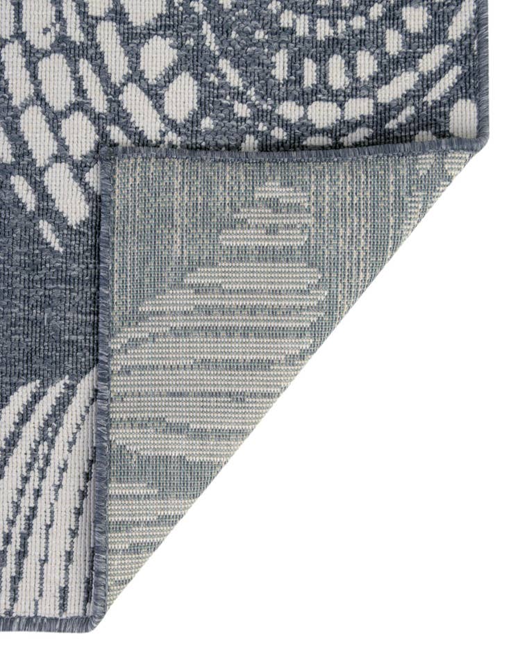 Detail image of 7' 10 x 7' 10  Washable Coastal Indoor / Outdoor Square Rug