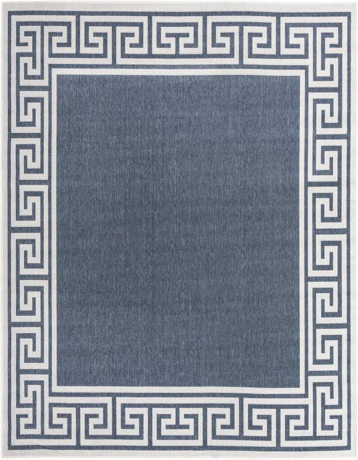 Detail image of 7' 10 x 7' 10 Easy-Clean Coastal Indoor / Outdoor Square Rug