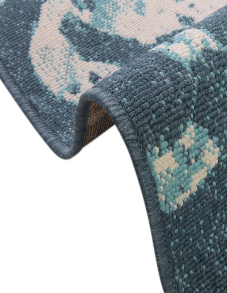 Detail image of 7' 10 x 7' 10  Washable Coastal Indoor / Outdoor Square Rug