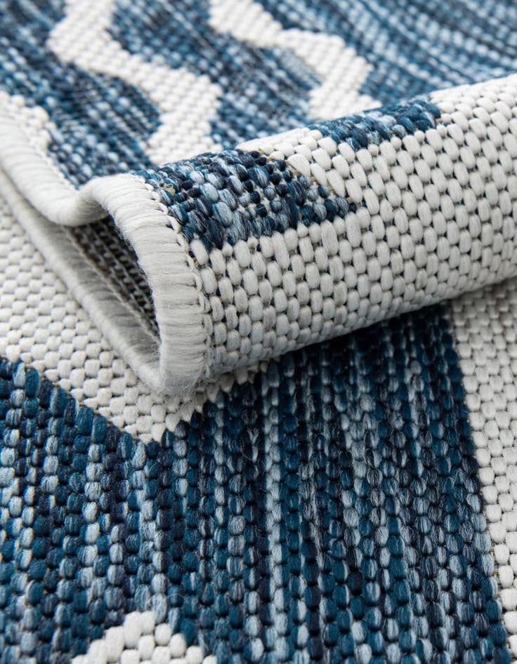 Detail image of 10' x 10' Easy-Clean Coastal Indoor / Outdoor Square Rug