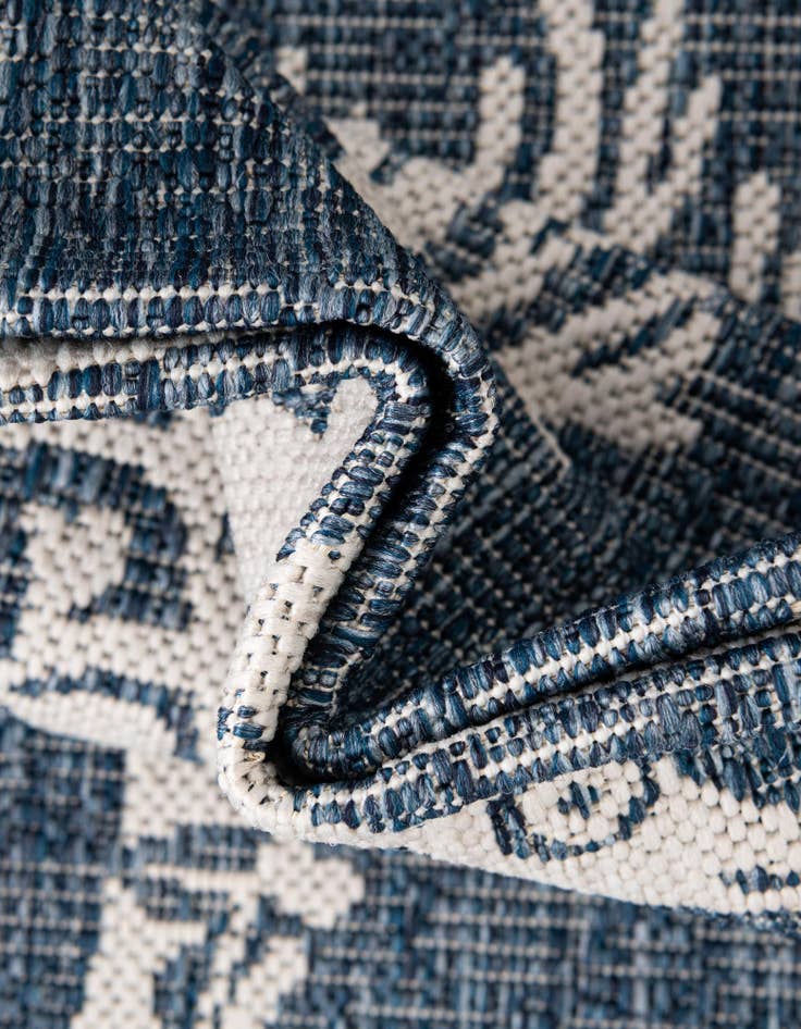 Detail image of 10' x 10' Easy-Clean Coastal Indoor / Outdoor Square Rug