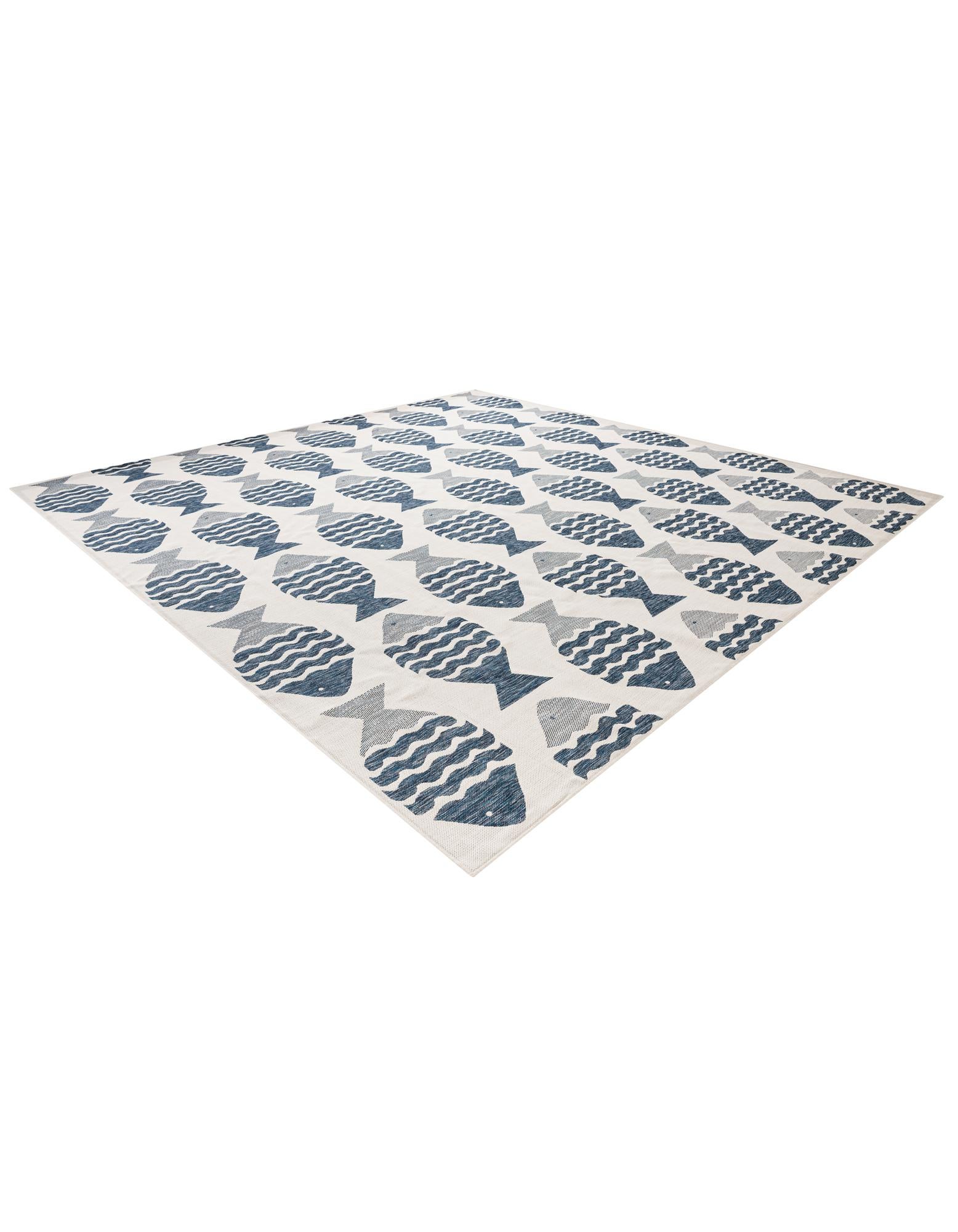 13' x 13' Easy-Clean Coastal Indoor / Outdoor Square Rug
