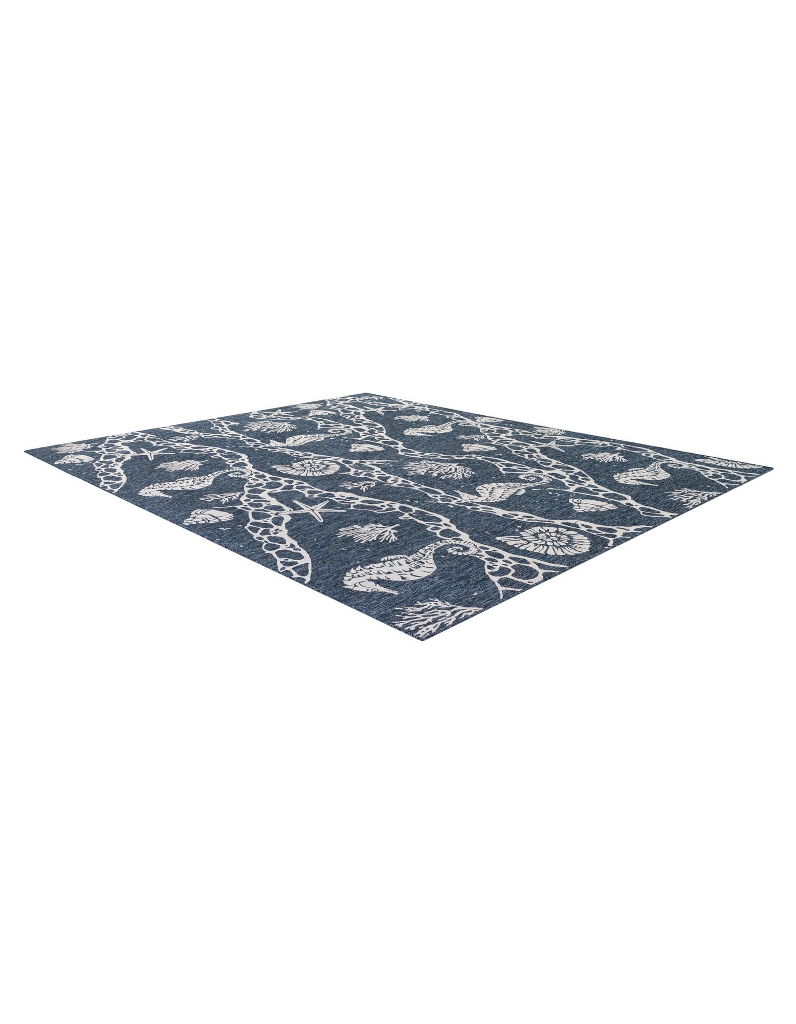13' x 13' Easy-Clean Coastal Indoor / Outdoor Square Rug
