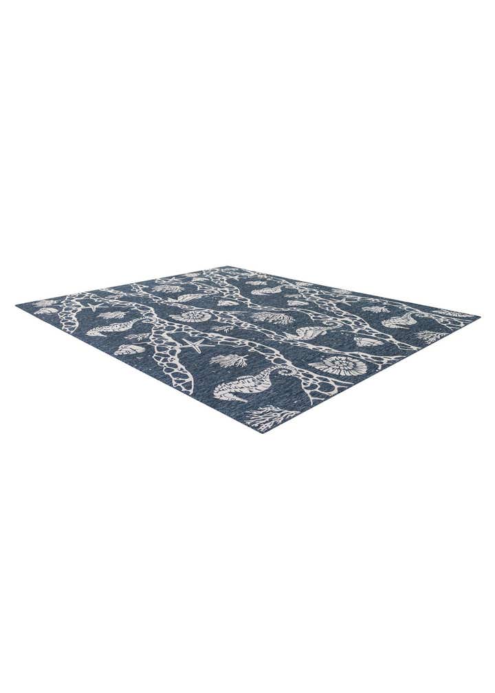 13' x 13' Easy-Clean Coastal Indoor / Outdoor Square Rug
