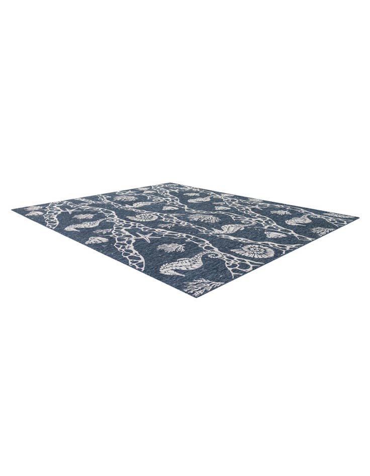 Detail image of 13' x 13'  Washable Coastal Indoor / Outdoor Square Rug