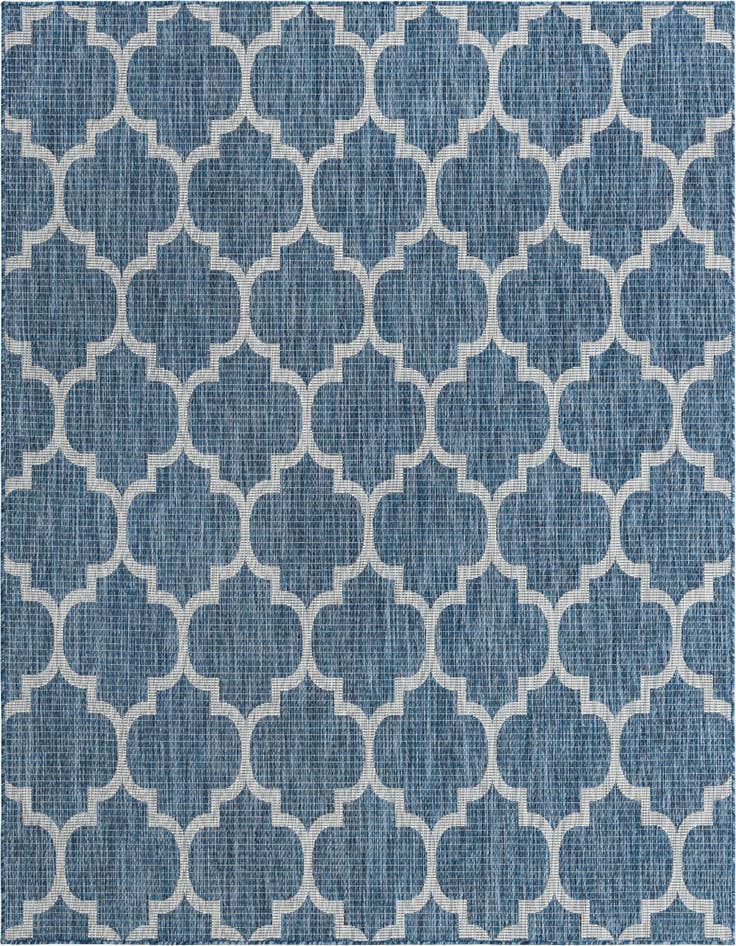 Detail image of 7' 10 x 7' 10 Easy-Clean Lattice Indoor / Outdoor Square Rug