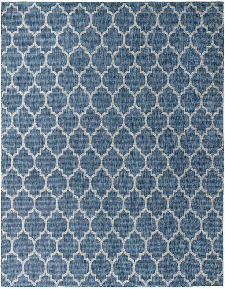 Detail image of 13' x 13' Easy-Clean Lattice Indoor / Outdoor Square Rug