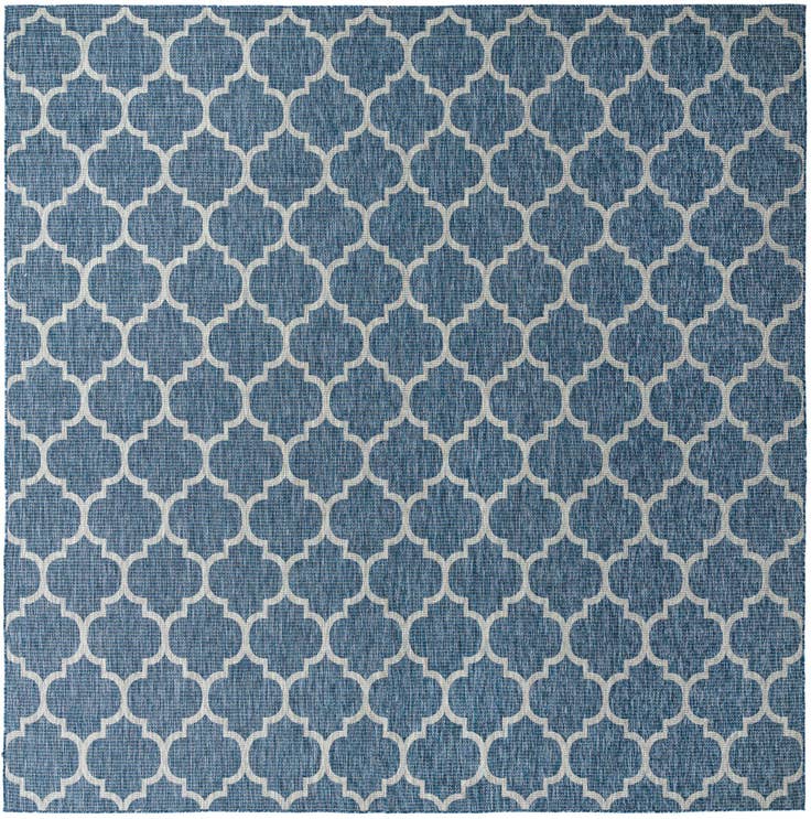 Detail image of 13' x 13' Easy-Clean Lattice Indoor / Outdoor Square Rug