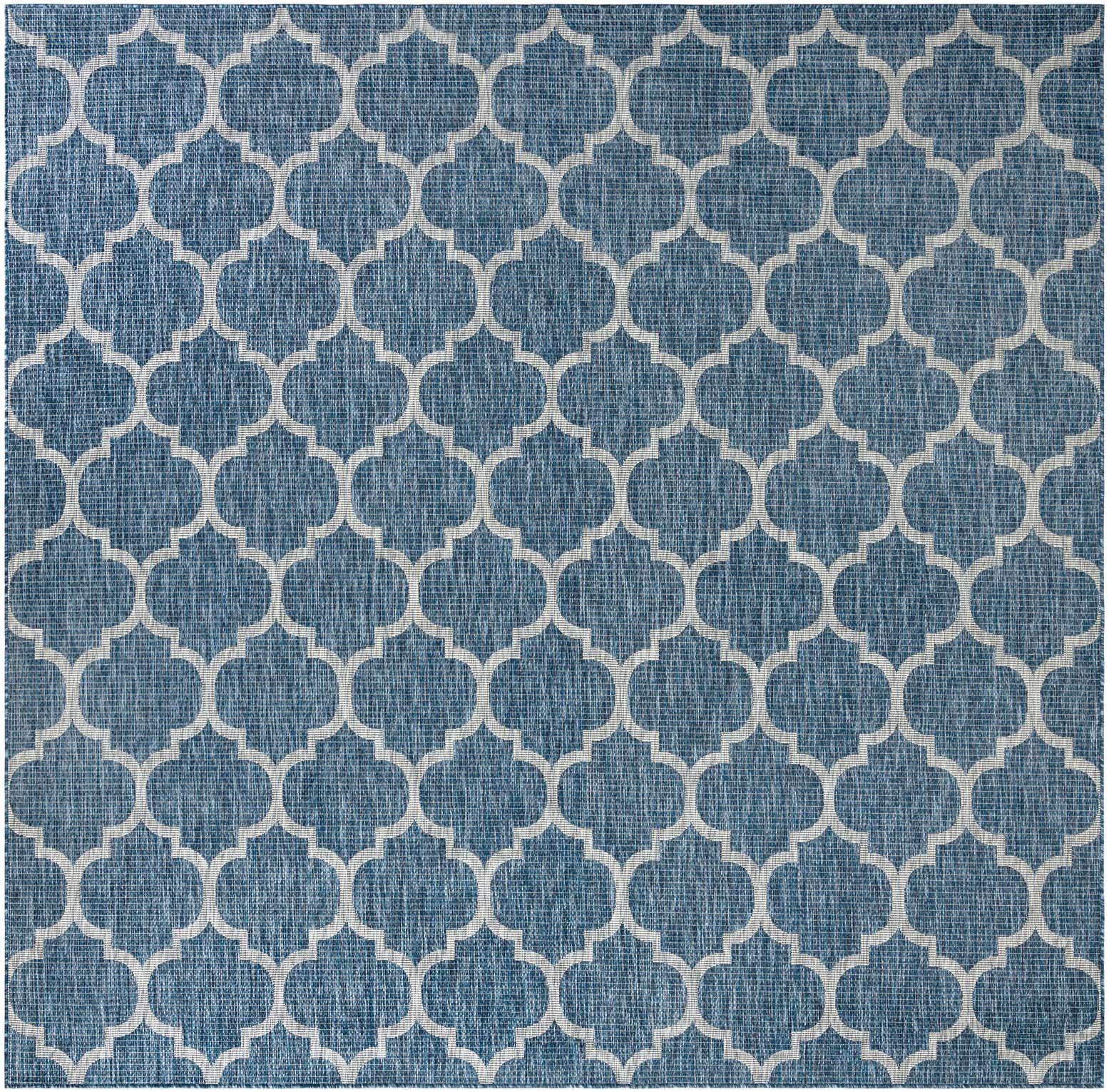 10' x 10' Easy-Clean Lattice Indoor / Outdoor Square Rug