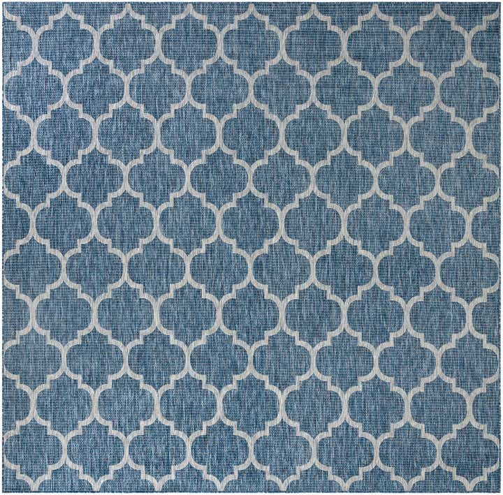 10' x 10' Easy-Clean Lattice Indoor / Outdoor Square Rug