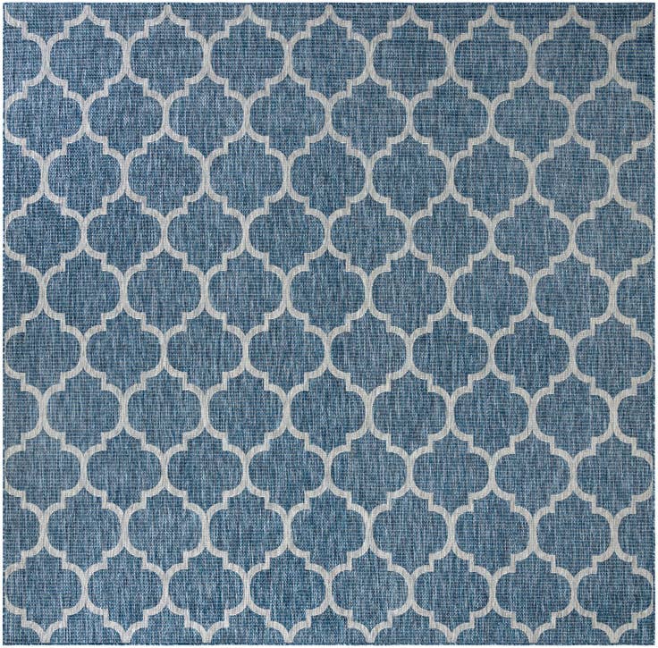 Detail image of 10' x 10' Easy-Clean Lattice Indoor / Outdoor Square Rug