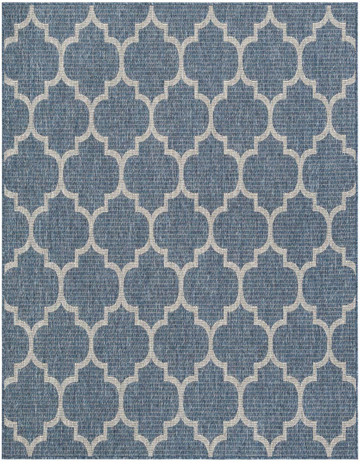 Detail image of 6' x 6' Easy-Clean Lattice Indoor / Outdoor Square Rug