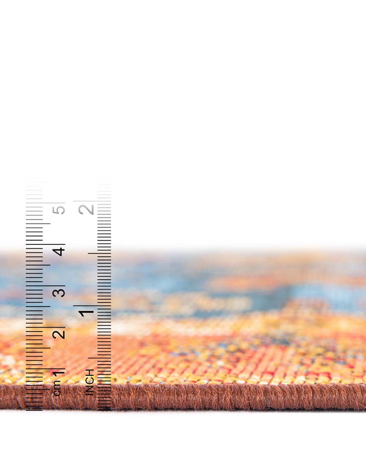 Detail image of 10' x 10'  Washable Traditional Indoor / Outdoor Square Rug