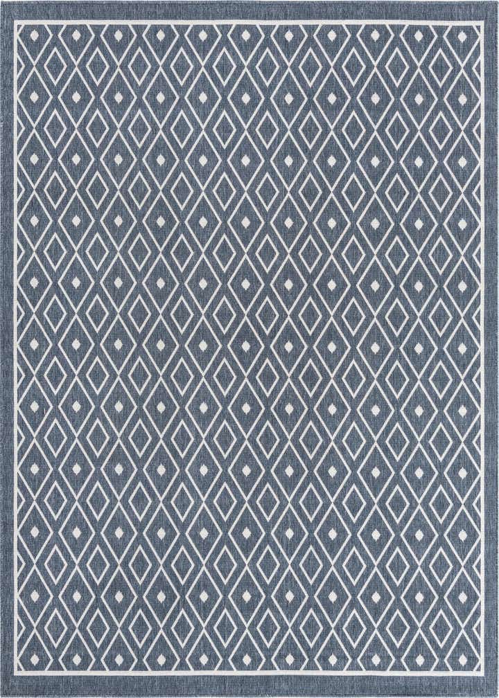 7' 10 x 7' 10 Easy-Clean Trellis Indoor / Outdoor Square Rug