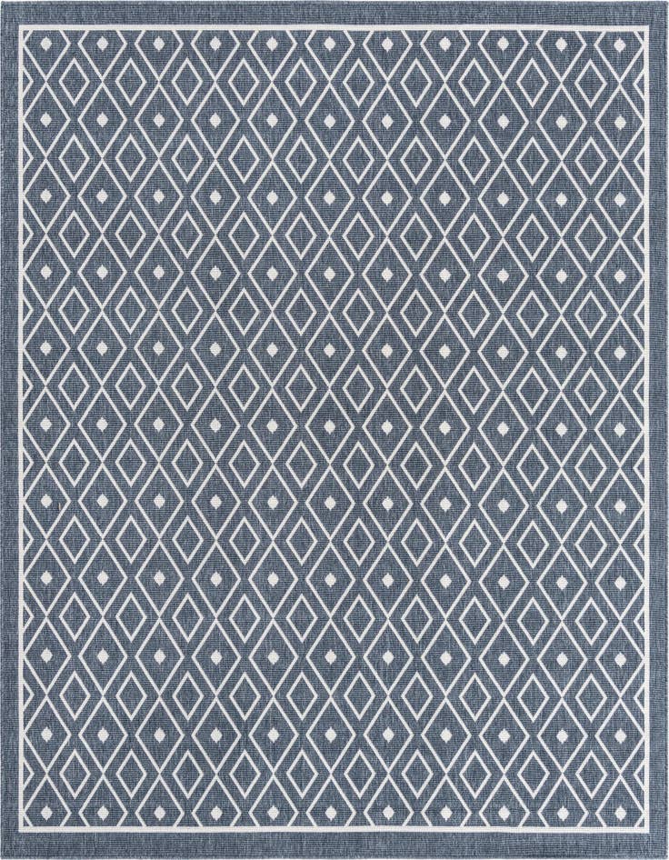 Detail image of 7' 10 x 7' 10 Easy-Clean Trellis Indoor / Outdoor Square Rug