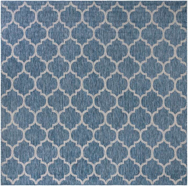 10' x 10' Easy-Clean Trellis Indoor / Outdoor Square Rug