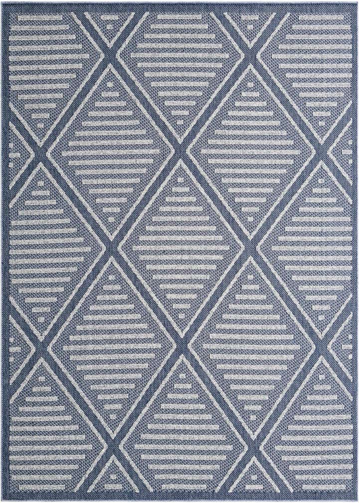 7' 10 x 7' 10 Easy-Clean Trellis Indoor / Outdoor Square Rug