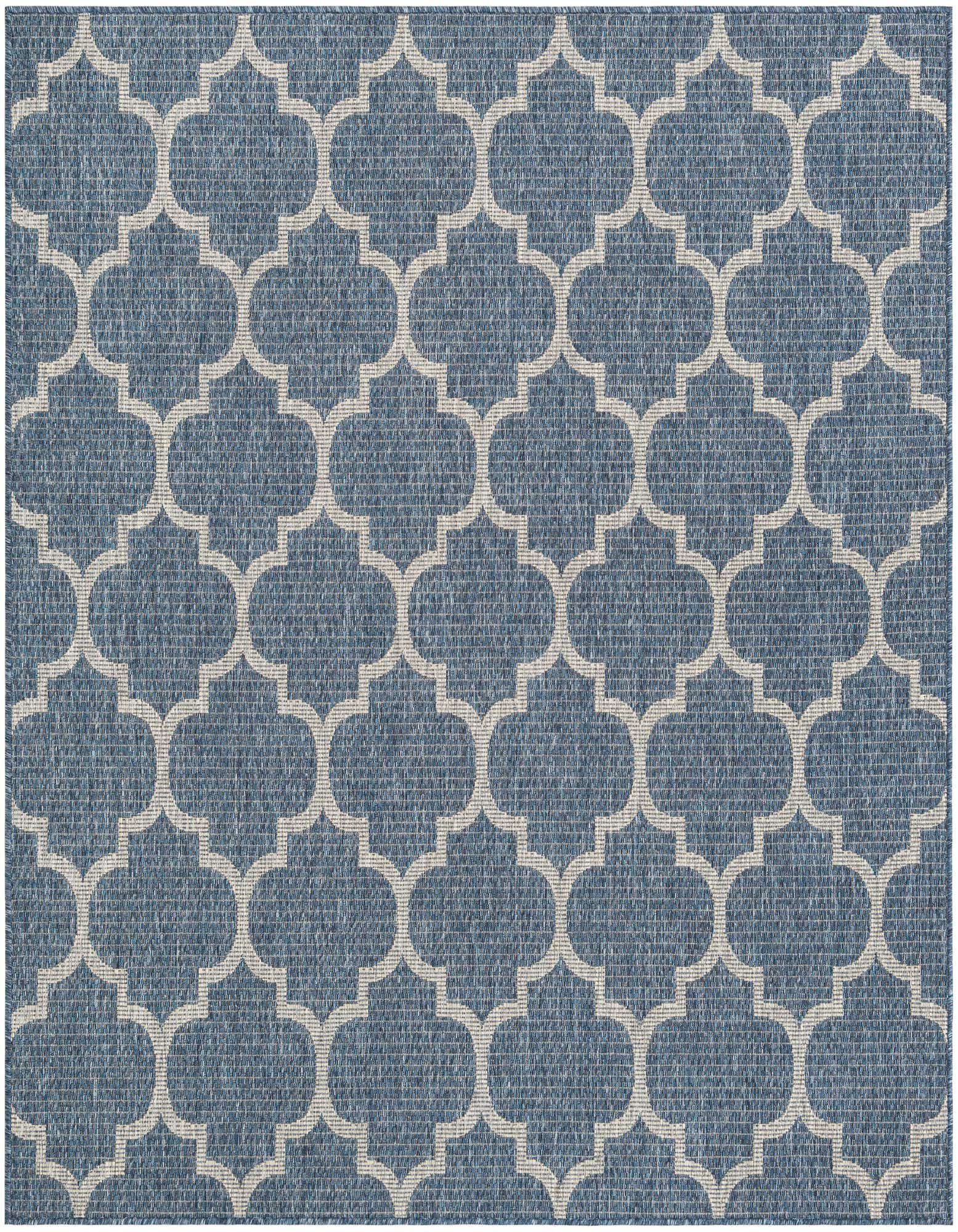 6' x 6' Easy-Clean Trellis Indoor / Outdoor Square Rug