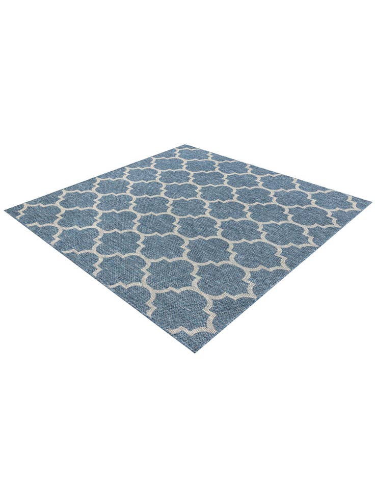 Detail image of 6' x 6' Easy-Clean Trellis Indoor / Outdoor Square Rug