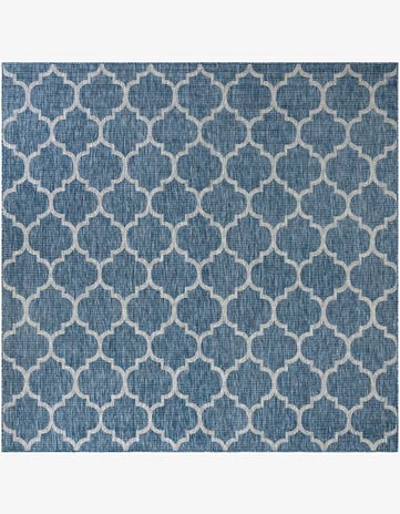 10' x 10' Easy-Clean Trellis Indoor / Outdoor Square Rug