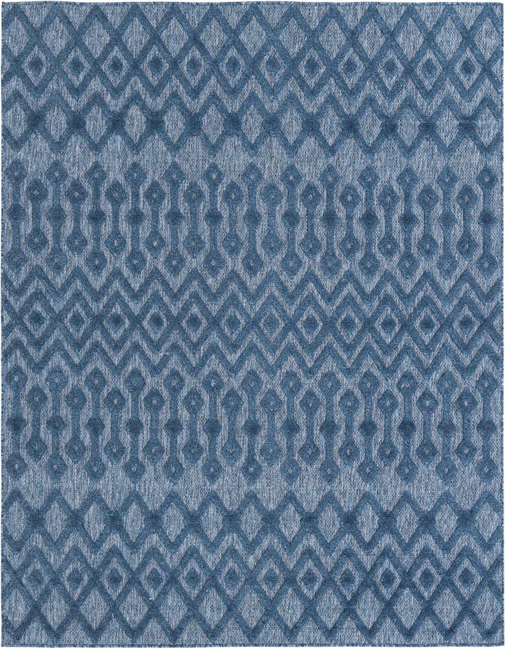 Detail image of 7' 10 x 7' 10 Easy-Clean Trellis Textured Indoor / Outdoor Square Rug