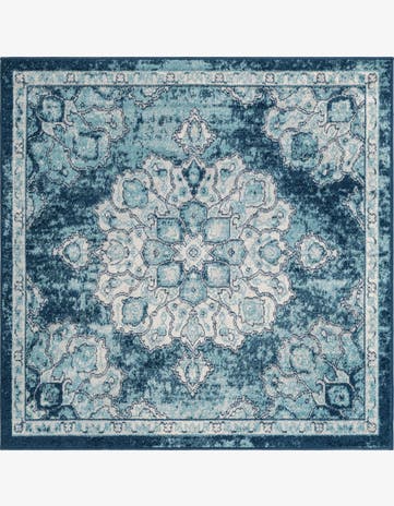 Navy Blue Parker Square Rug