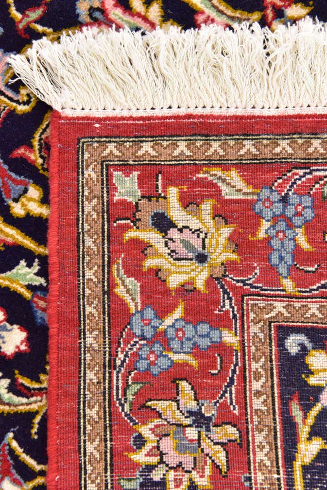 3' 3 x 3' 5 Hand Knotted Qom Persian Wool Square Rug