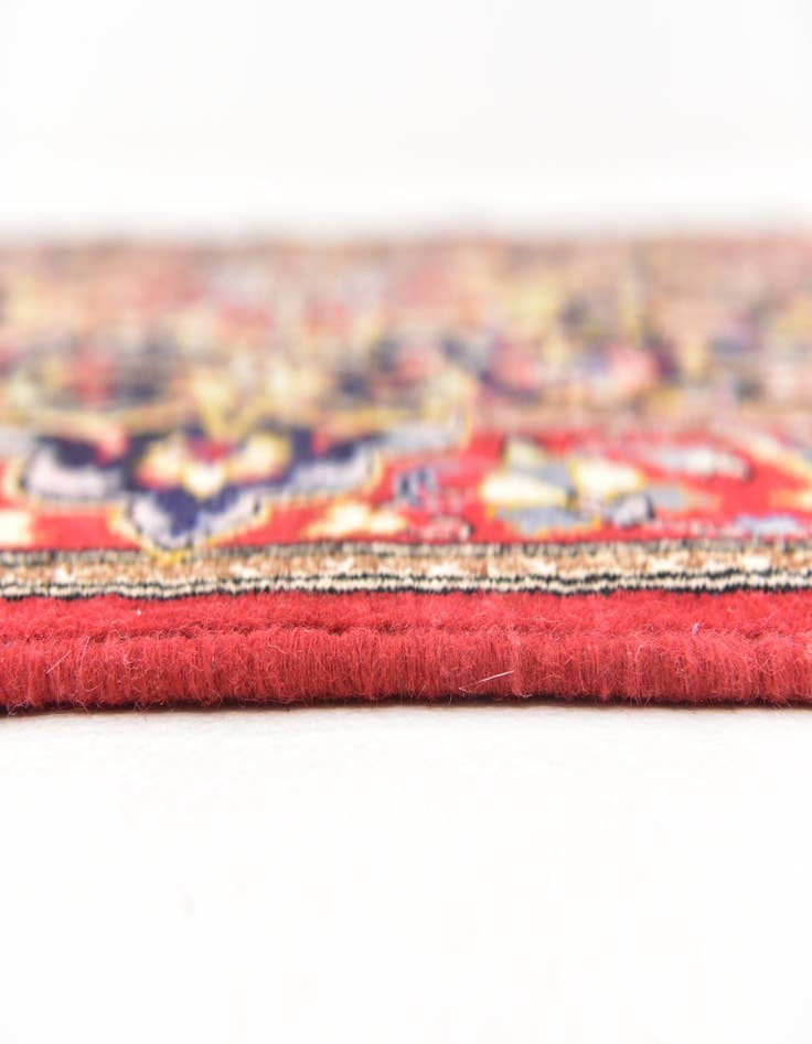 Detail image of 3' 3 x 3' 5 Hand Knotted Qom Persian Wool Square Rug