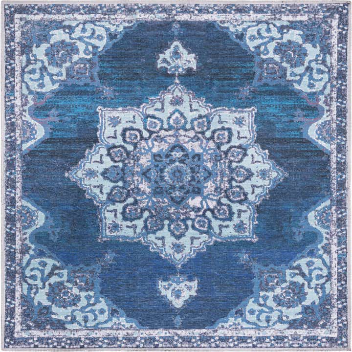 5' 3 x 5' 3 Washable Renaissance Square Rug