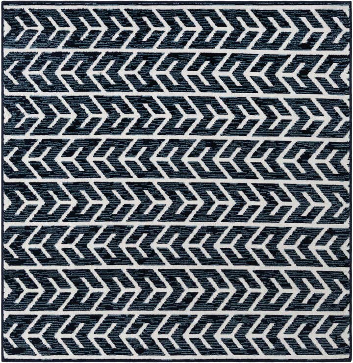 6' x 6' Easy-Clean Sabrina Soto Aston Indoor / Outdoor Square Rug