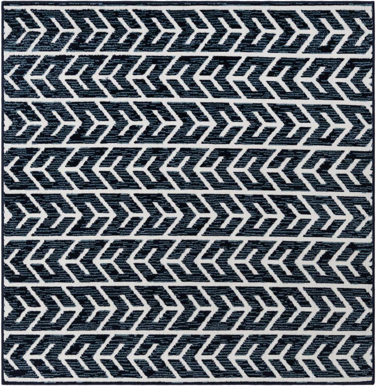 Detail image of 6' x 6' Easy-Clean Sabrina Soto Aston Indoor / Outdoor Square Rug