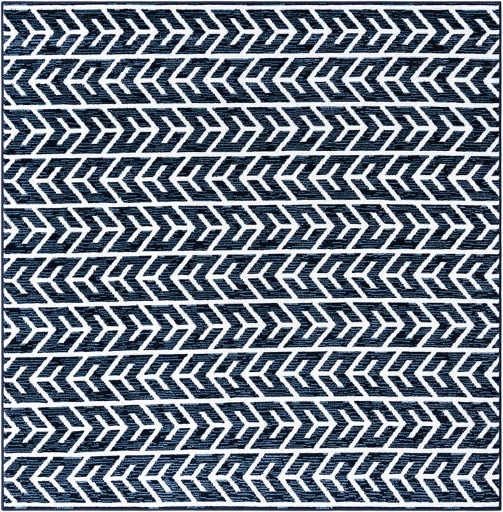 7' 10 x 7' 10 Easy-Clean Sabrina Soto Aston Indoor / Outdoor Square Rug