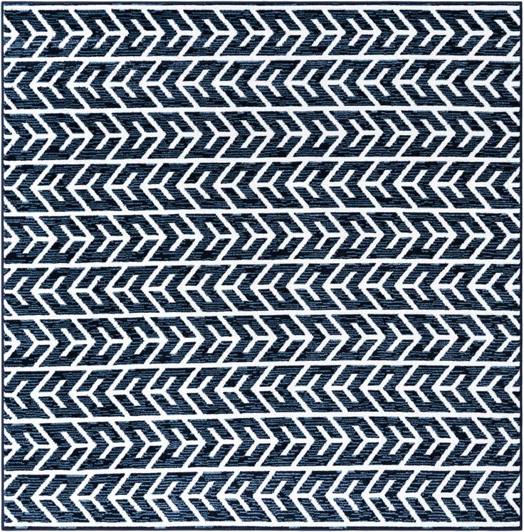 Detail image of 7' 10 x 7' 10 Easy-Clean Sabrina Soto Aston Indoor / Outdoor Square Rug