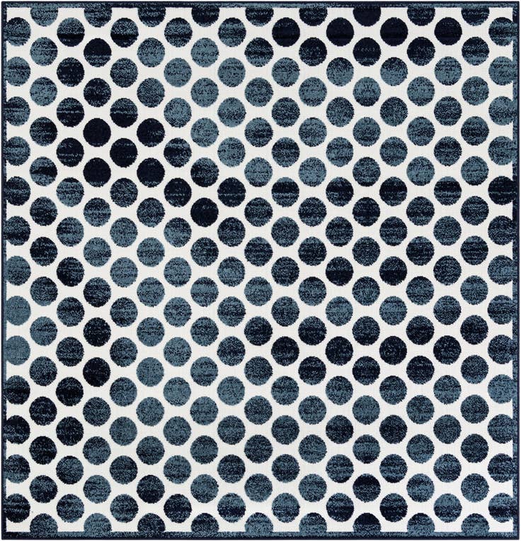 Detail image of 7' 10 x 7' 10 Easy-Clean Sabrina Soto Indoor / Outdoor Square Rug