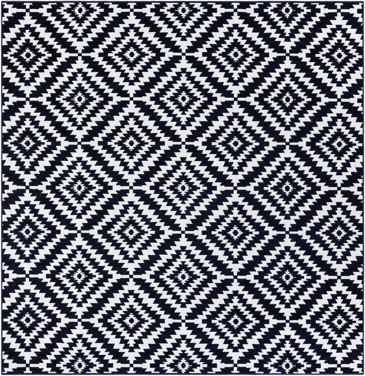 Detail image of 10' x 10' Easy-Clean Sabrina Soto Indoor / Outdoor Square Rug