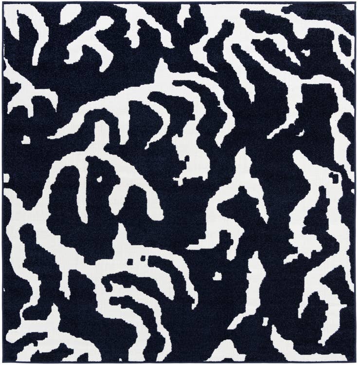 Detail image of 7' 10 x 7' 10 Easy-Clean Sabrina Soto Indoor / Outdoor Square Rug