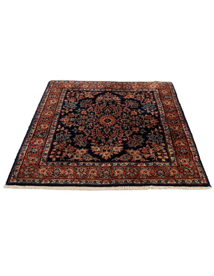 Detail image of 3' x 3' 2  Hand Knotted Sarough Wool Square Rug