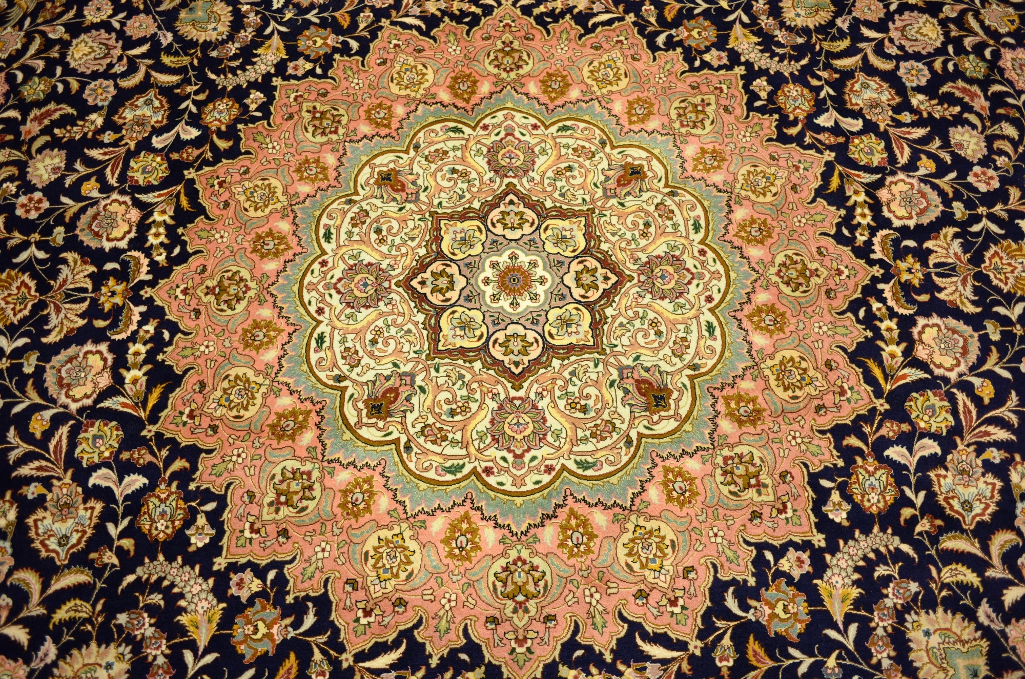 12' 10 x 12' 11 Hand Knotted Tabriz Persian Square Rug