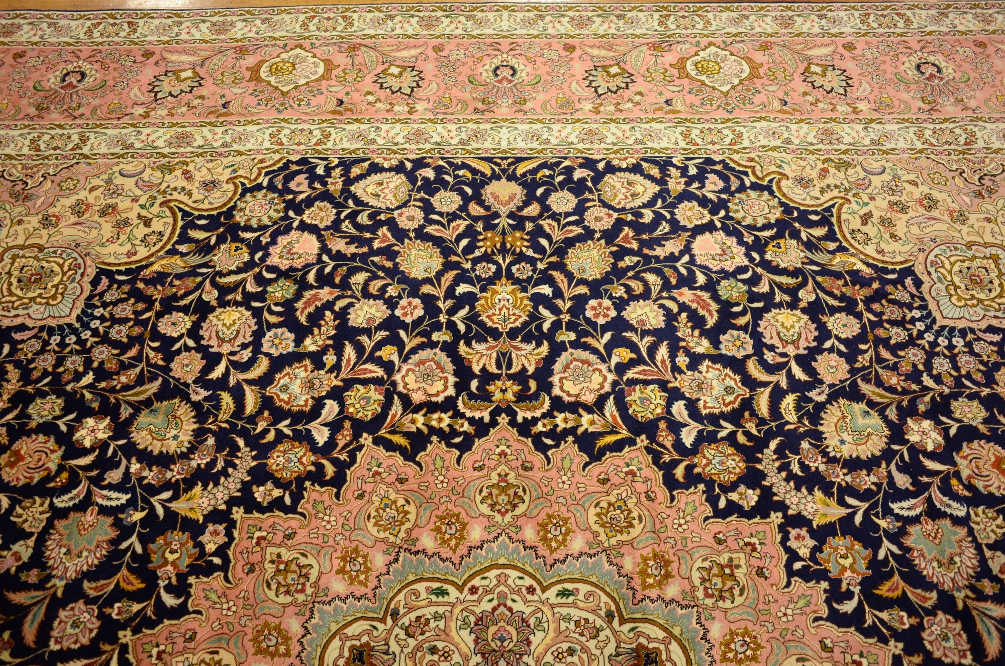 12' 10 x 12' 11 Hand Knotted Tabriz Persian Square Rug