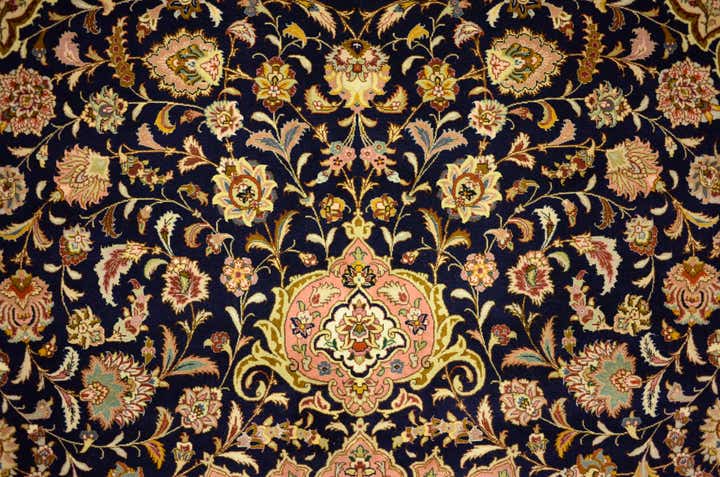 12' 10 x 12' 11 Hand Knotted Tabriz Persian Square Rug