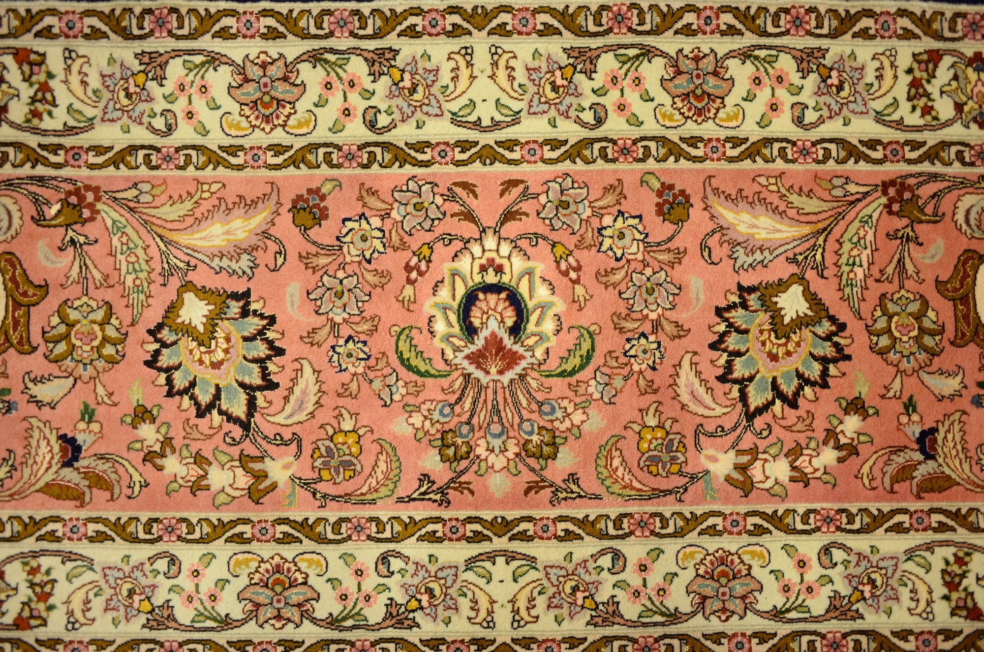 12' 10 x 12' 11 Hand Knotted Tabriz Persian Square Rug