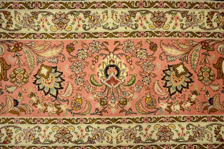 12' 10 x 12' 11 Hand Knotted Tabriz Persian Square Rug