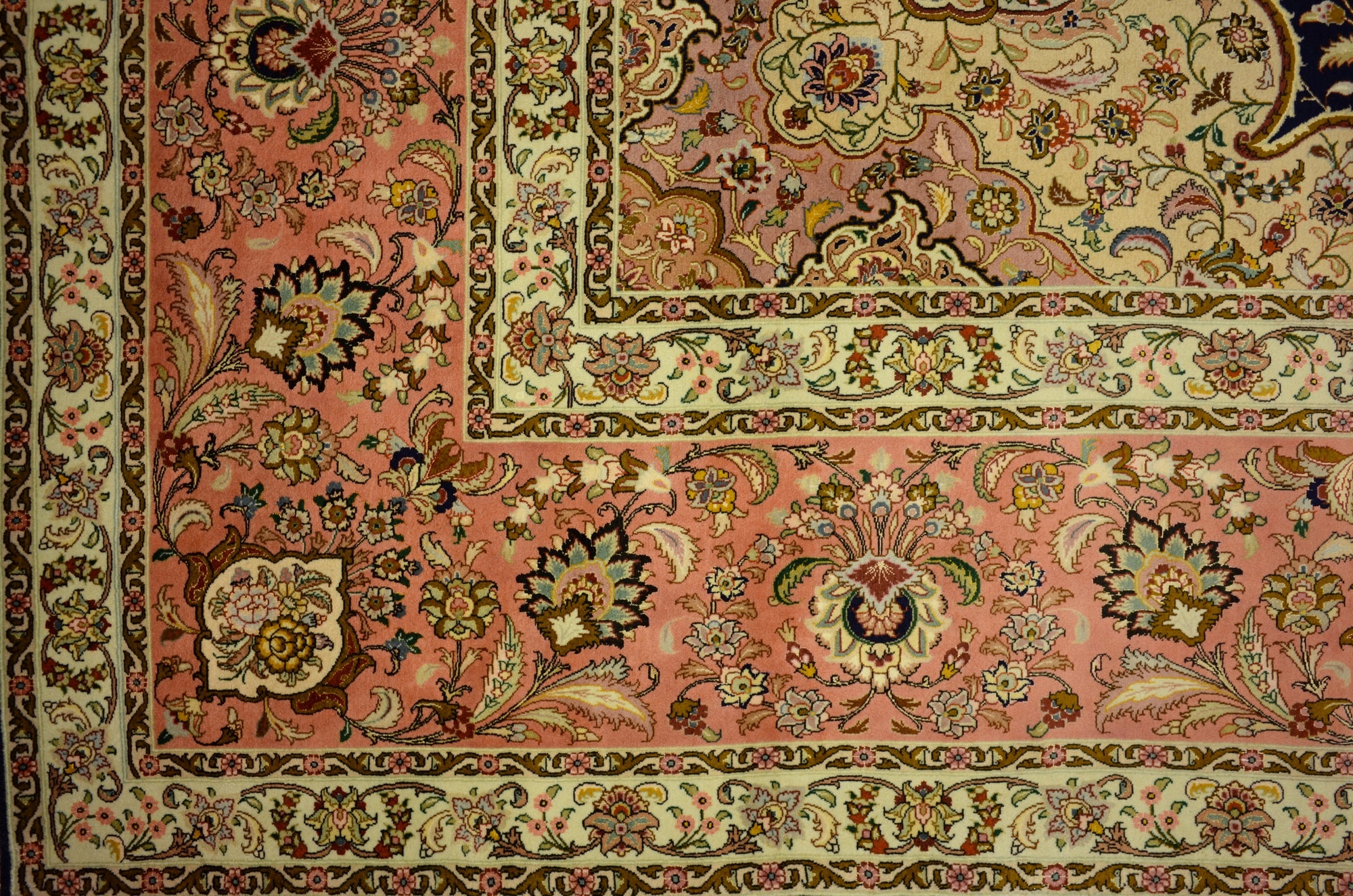 12' 10 x 12' 11 Hand Knotted Tabriz Persian Square Rug