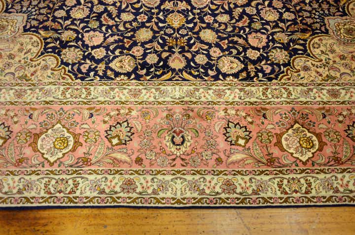 12' 10 x 12' 11 Hand Knotted Tabriz Persian Square Rug