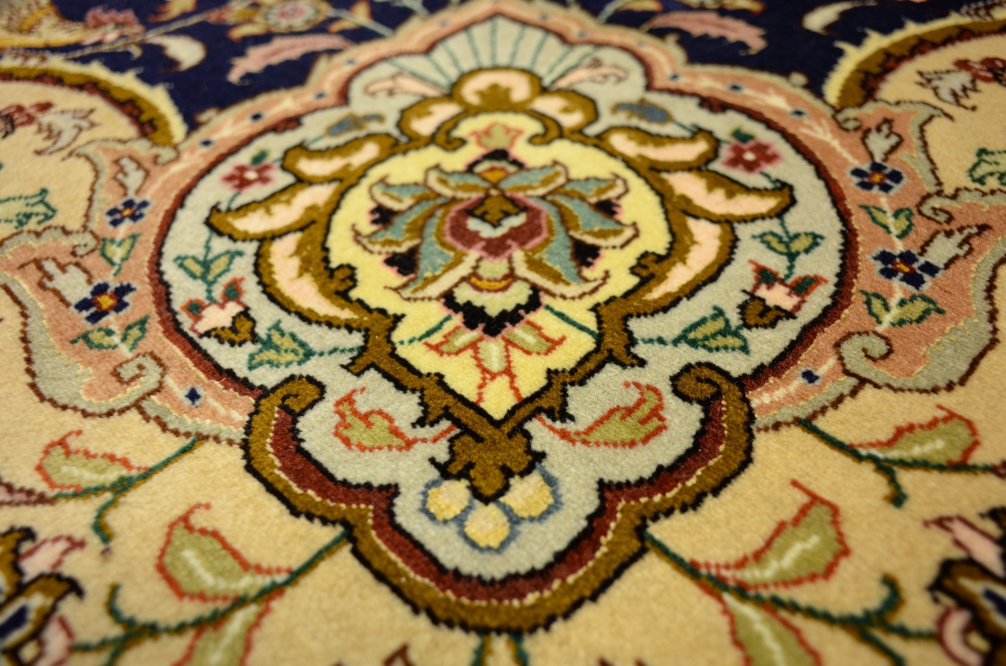 12' 10 x 12' 11 Hand Knotted Tabriz Persian Square Rug