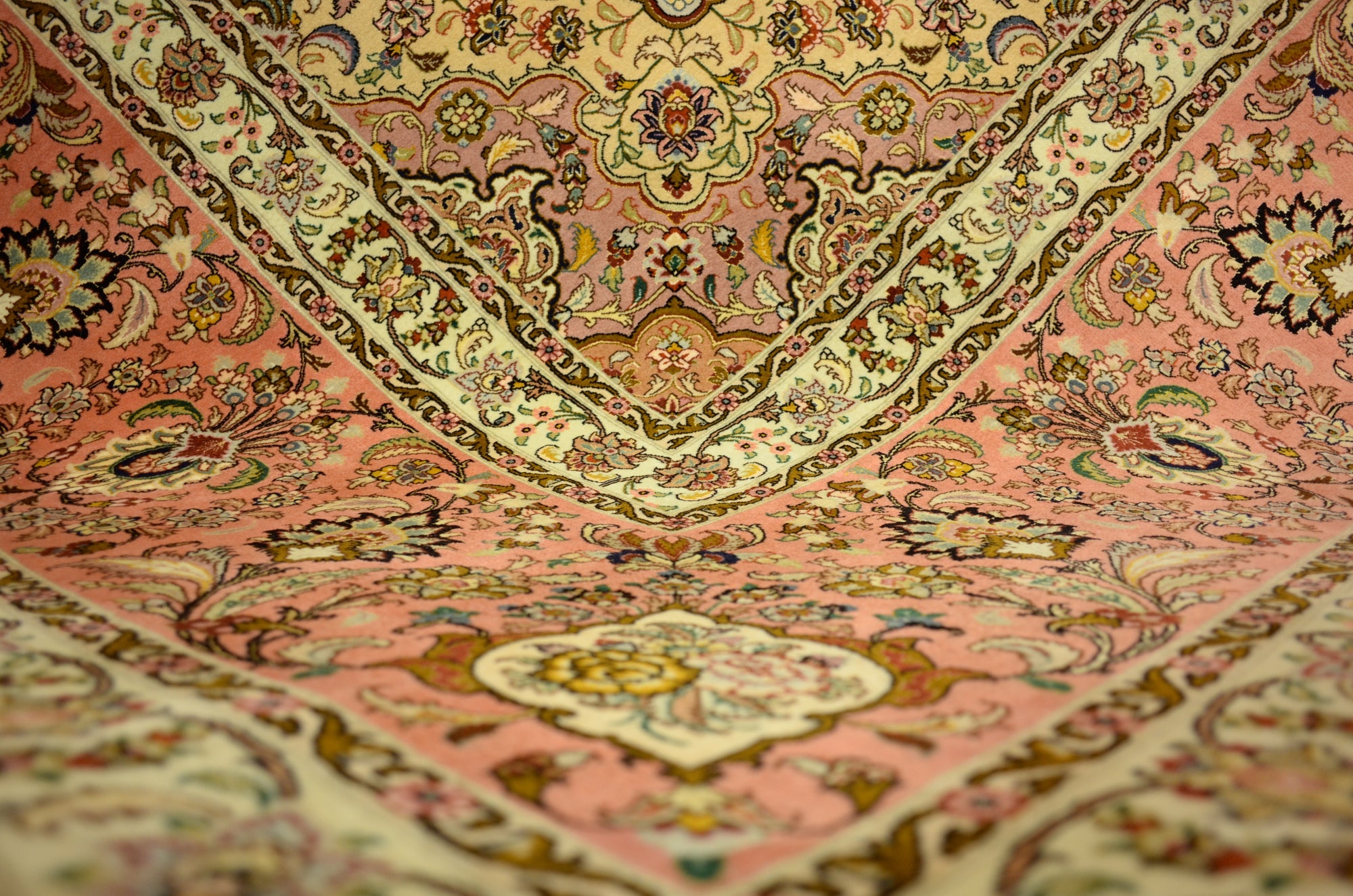 12' 10 x 12' 11 Hand Knotted Tabriz Persian Square Rug