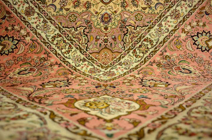 12' 10 x 12' 11 Hand Knotted Tabriz Persian Square Rug