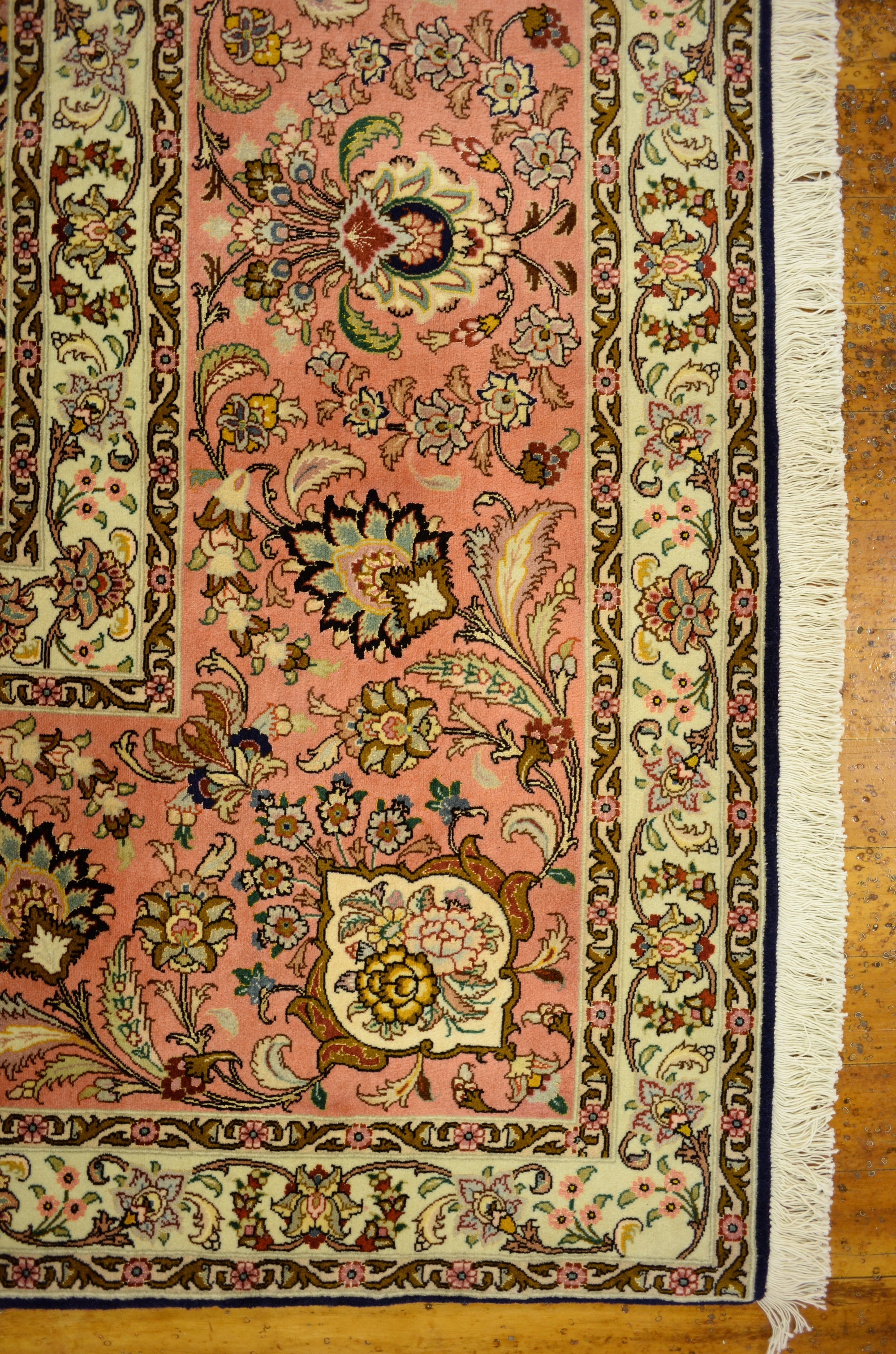 12' 10 x 12' 11 Hand Knotted Tabriz Persian Square Rug