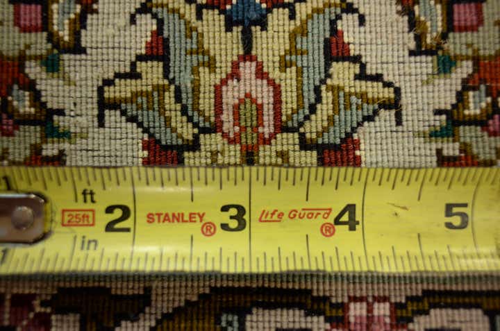 12' 10 x 12' 11 Hand Knotted Tabriz Persian Square Rug